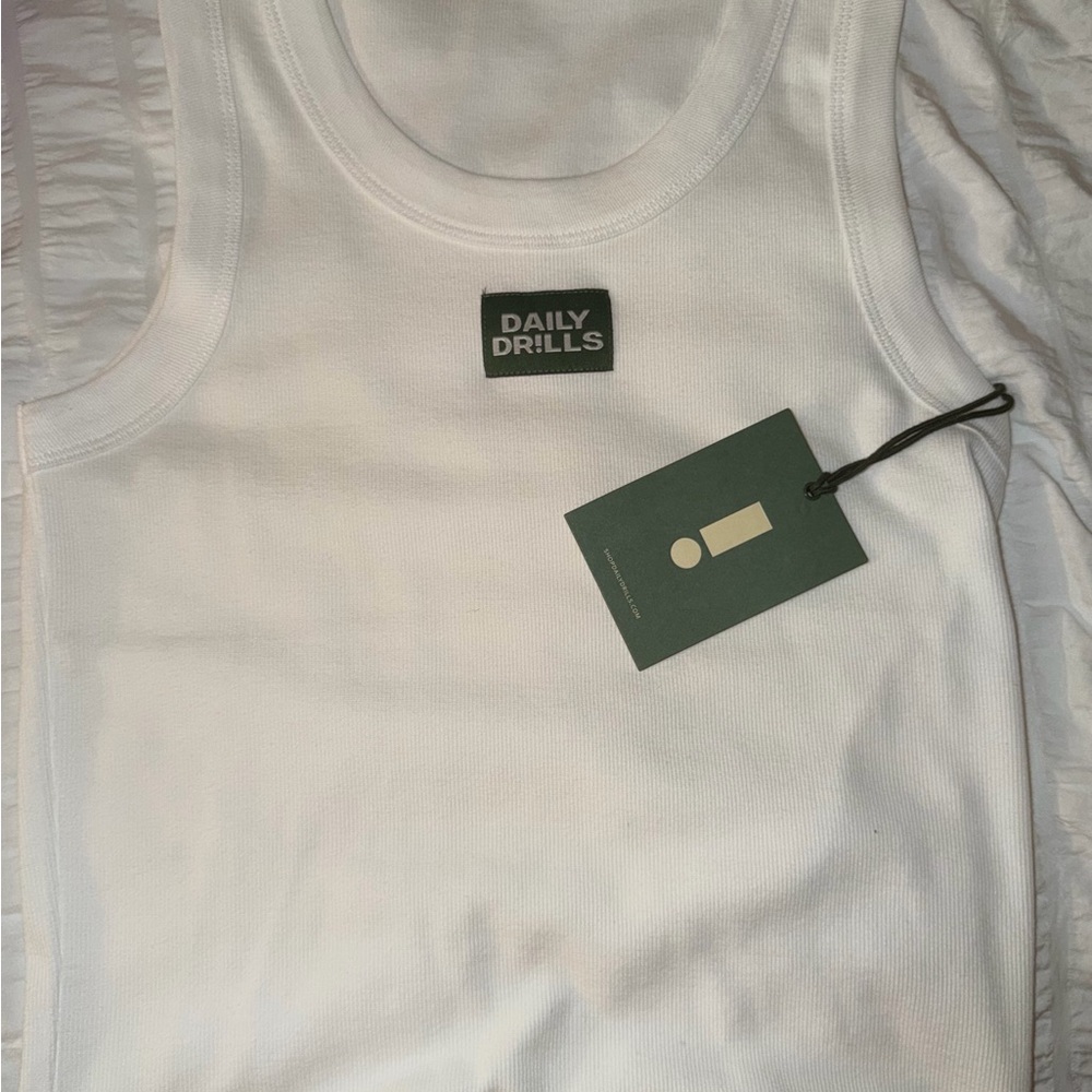 Daily Drills Logo Ribbed Tank - Picture 3 of 3